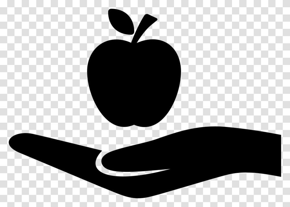 Food Donation Food Donation Icon, Plant, Fruit, Silhouette, Apple Transparent Png