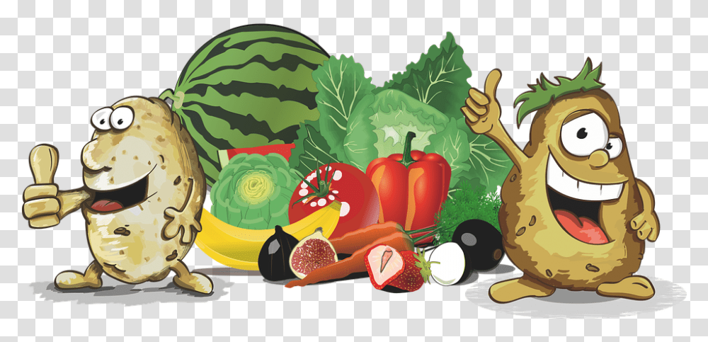 Food Eat Delicious Nutrition Meal Fresh Snack Fruit And Vegetable Vector, Plant, Watermelon Transparent Png