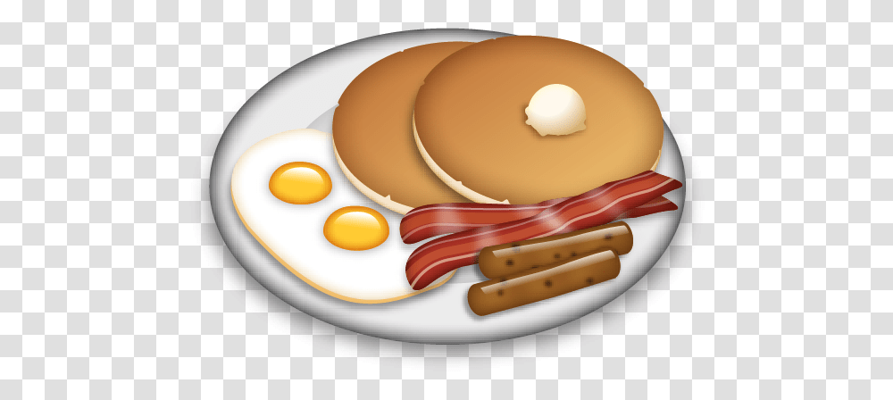 Food Emoji Background, Bread, Pork, Dish, Meal Transparent Png
