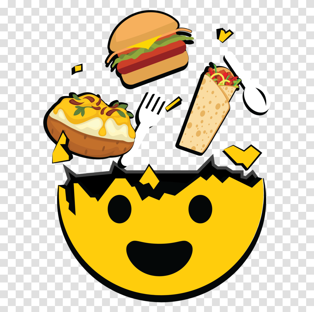 Food Emoji Clipart Emoji Food Truck, Cream, Dessert, Creme, Hat Transparent Png