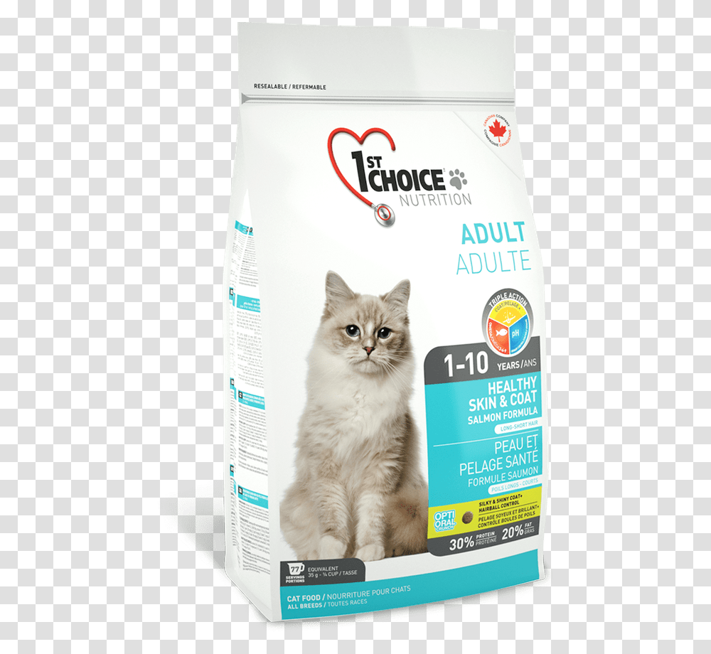 Food For Cats 1st Choice Nutrition Cat Food, Pet, Mammal, Animal, Label Transparent Png