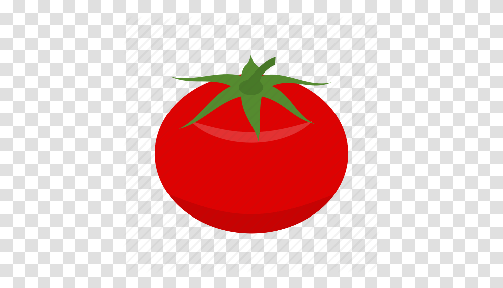 Food Fresh Ingredient Red Slice Tomato Vegetable Icon, Plant Transparent Png