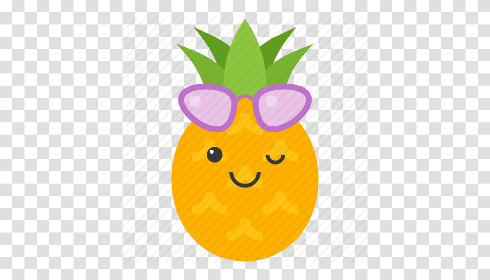Food Fruit Pineapple Summer Sunglasses Tropical Vacation Icon, Sweets, Plant, Birthday Cake, Animal Transparent Png