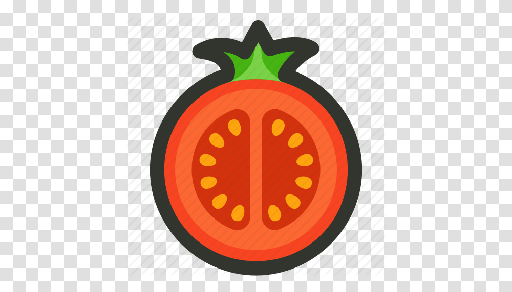 Food Half Slice Tomato Vegetable Icon, Plant, Sliced, Produce, Fruit Transparent Png