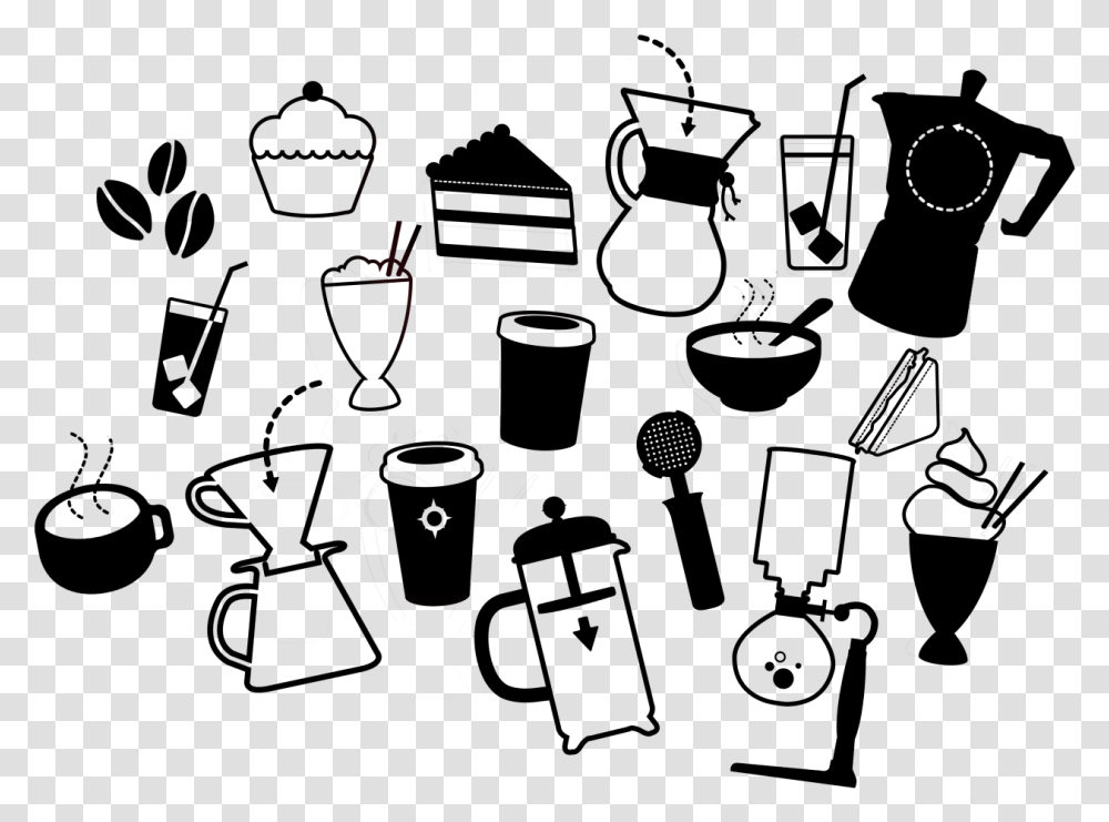 Food Icons Black Coffee Artisan Design Coffee And Food Icon, Apparel, Glass, Photography Transparent Png