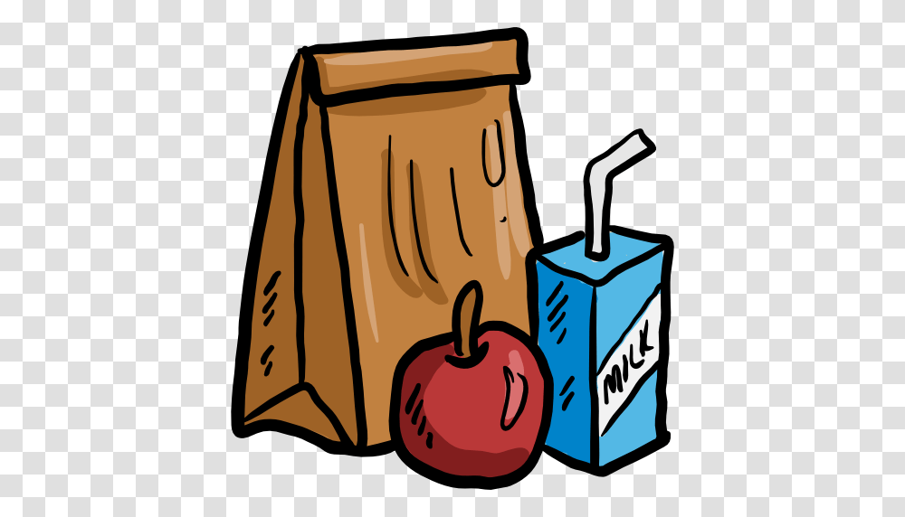 Food Lunch Bag Dinner Meal Fast Food Paper Bag Bakery Food, Label, Weapon, Weaponry Transparent Png