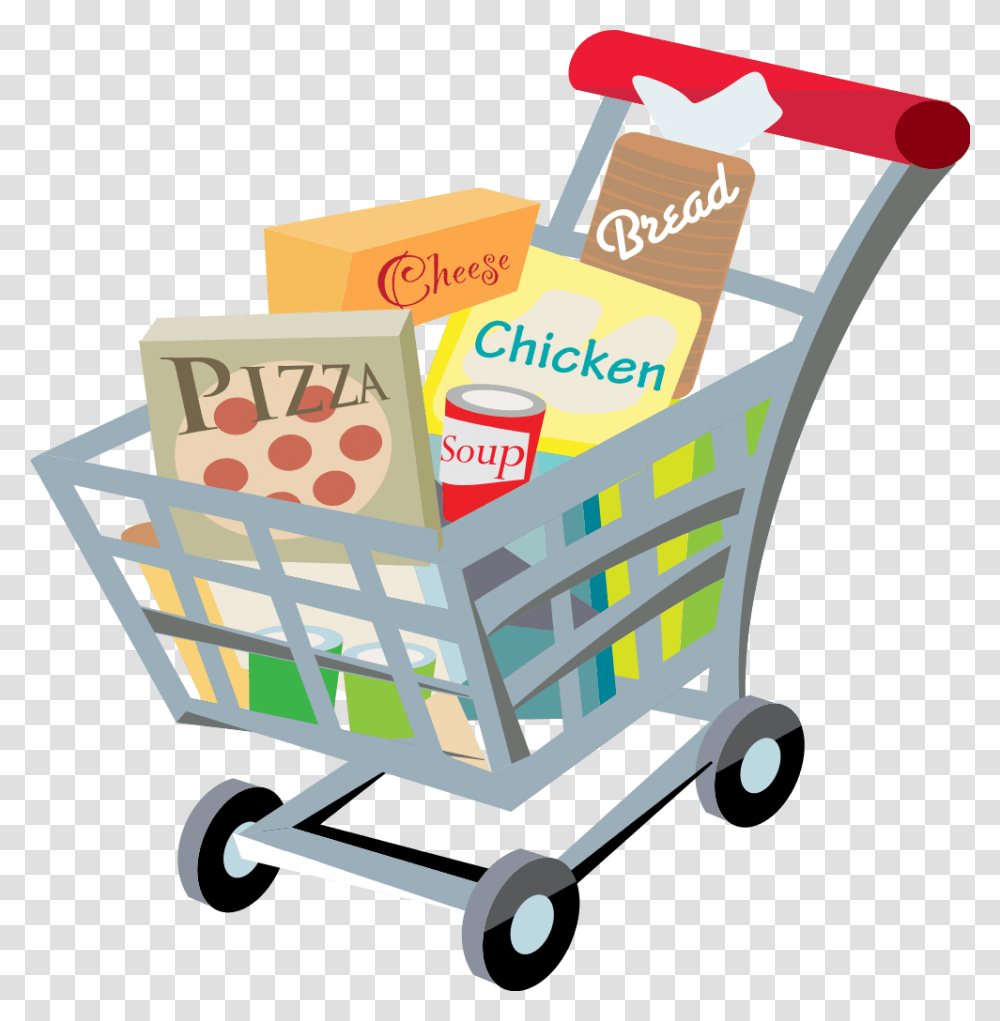 Food Market Cliparts, Shopping Cart, Shopping Basket Transparent Png