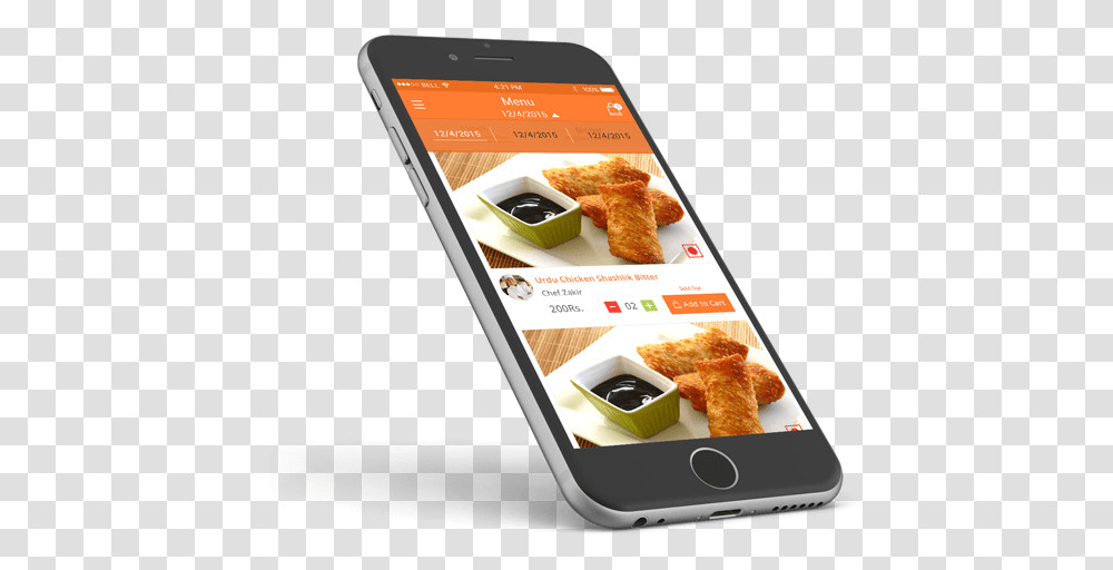Food Mobile App, Mobile Phone, Electronics, Cell Phone Transparent Png