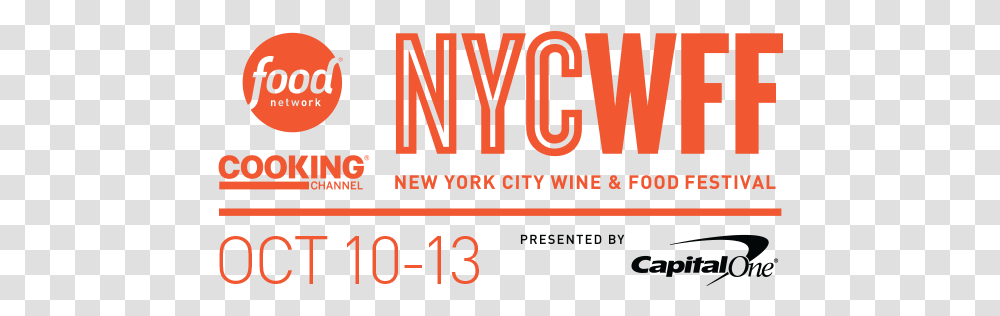 Food Network & Cooking Channel New York City Wine Nyc Food And Wine Festival, Text, Alphabet, Word, Number Transparent Png