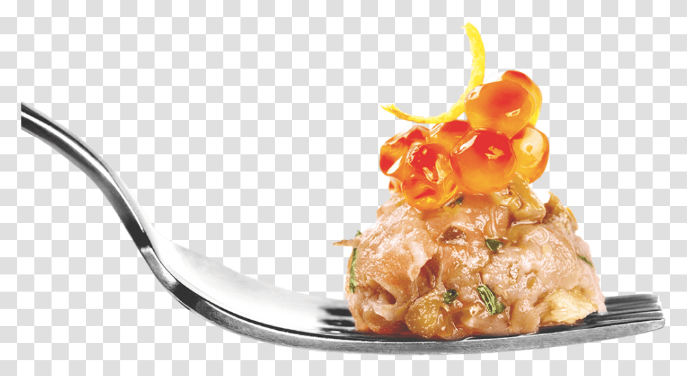 Food On Fork, Dish, Meal, Spoon, Cutlery Transparent Png