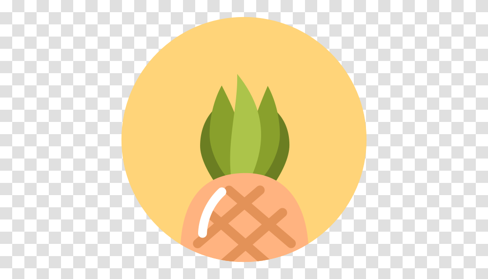 Food Pineapple Summer Tropical Vacation Icon, Tennis Ball, Plant, Vegetable, Carrot Transparent Png