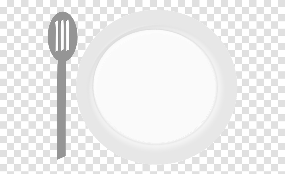 Food Plate Dinner Circle, Fork, Cutlery Transparent Png