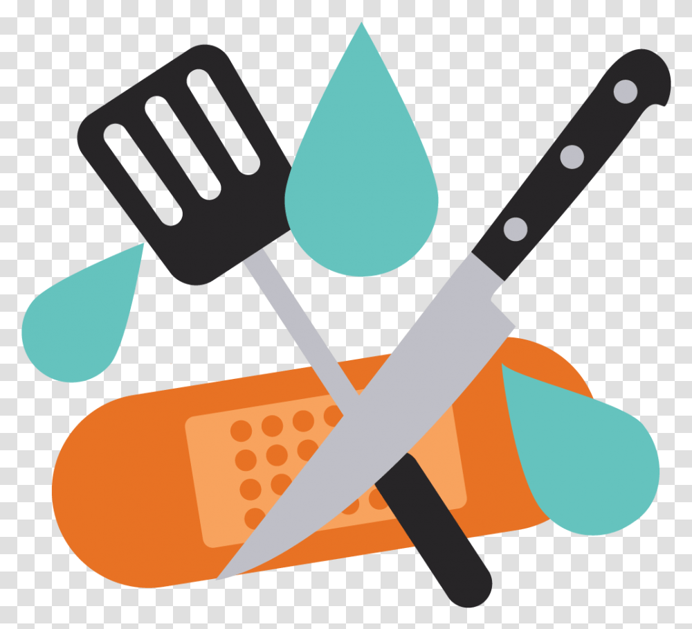 Food Safety Clipart Clipart Safety In The Kitchen, Cutlery, Fork, Medication, Pill Transparent Png