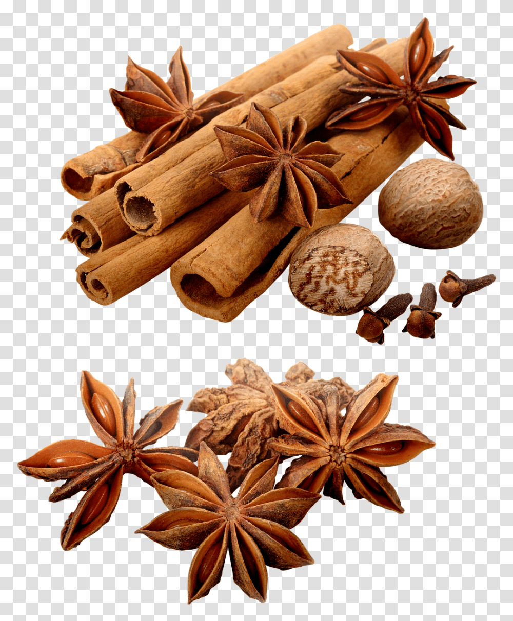 Food Spices Cinnamon Star Anise Cinnamon, Plant Transparent Png