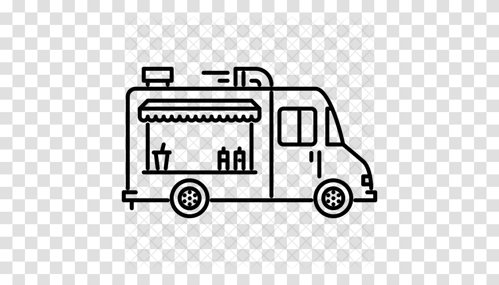 Food Truck Car Movement Transport Transportation Vehicle, Van, Fire Truck, Trailer Truck, Machine Transparent Png
