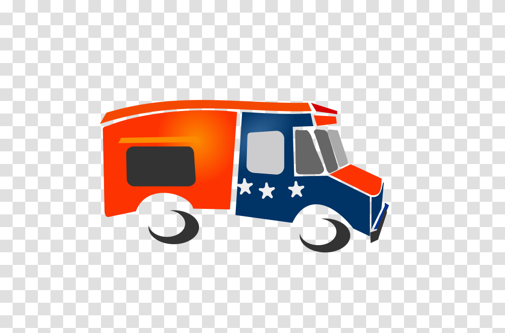 Food Truck Clipart, Van, Vehicle, Transportation, Fire Truck Transparent Png