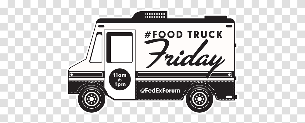 Food Truck Friday, Van, Vehicle, Transportation, Moving Van Transparent Png