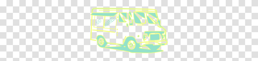 Food Truck Just Married Clip Art, Vehicle, Transportation, Van Transparent Png