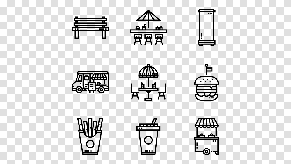 Food Truck Line Icon, Gray, World Of Warcraft Transparent Png