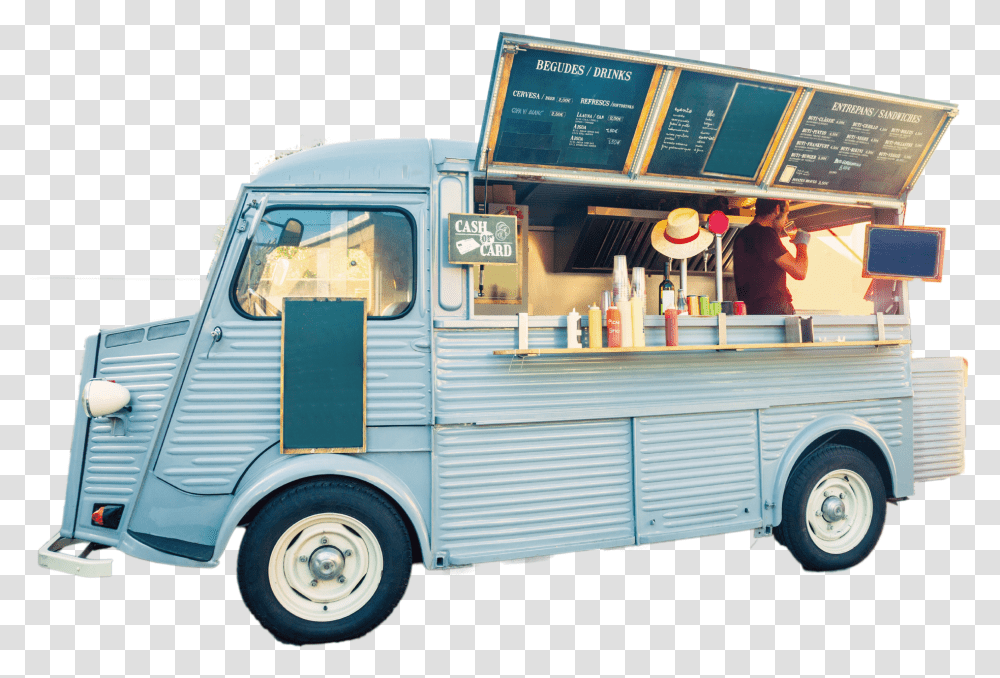 Food Truck Street Food Take Out Fast Food Food Truck In Kerala, Vehicle, Transportation, Person, Van Transparent Png