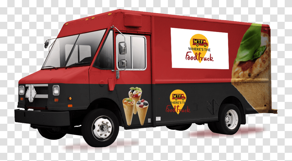 Food Truck, Vehicle, Transportation, Van, Caravan Transparent Png