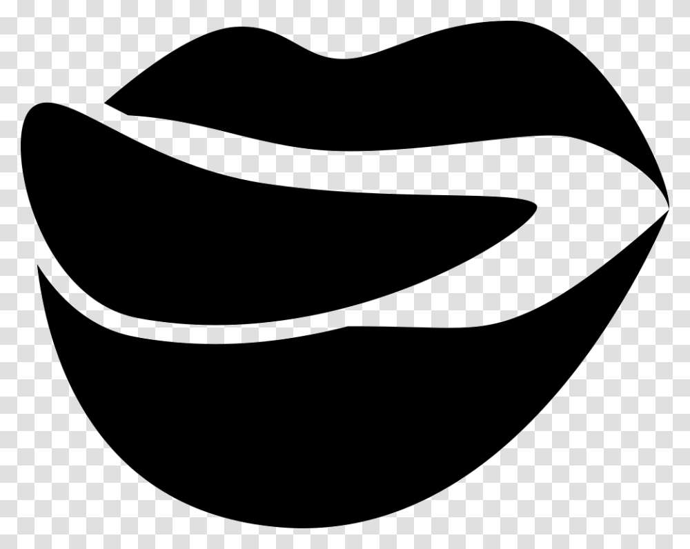 Foodilicious Logo Of Mouth Lips With Tongue Lips And Tongue Svg, Stencil, Bathtub Transparent Png