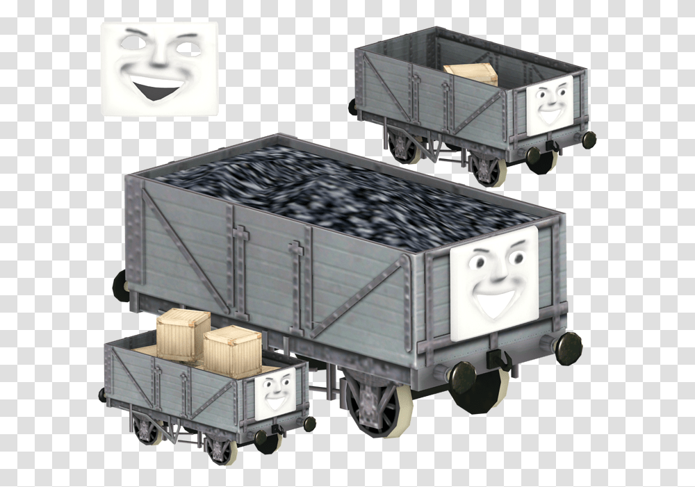 Foolish Freight Cars Thomas, Shipping Container, Vehicle, Transportation, Truck Transparent Png