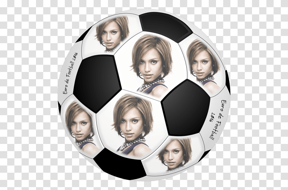 Foot Ball Soccer With 6 Pictures And Personal Text Ballon De Foot Avec, Face, People, Head, Soccer Ball Transparent Png