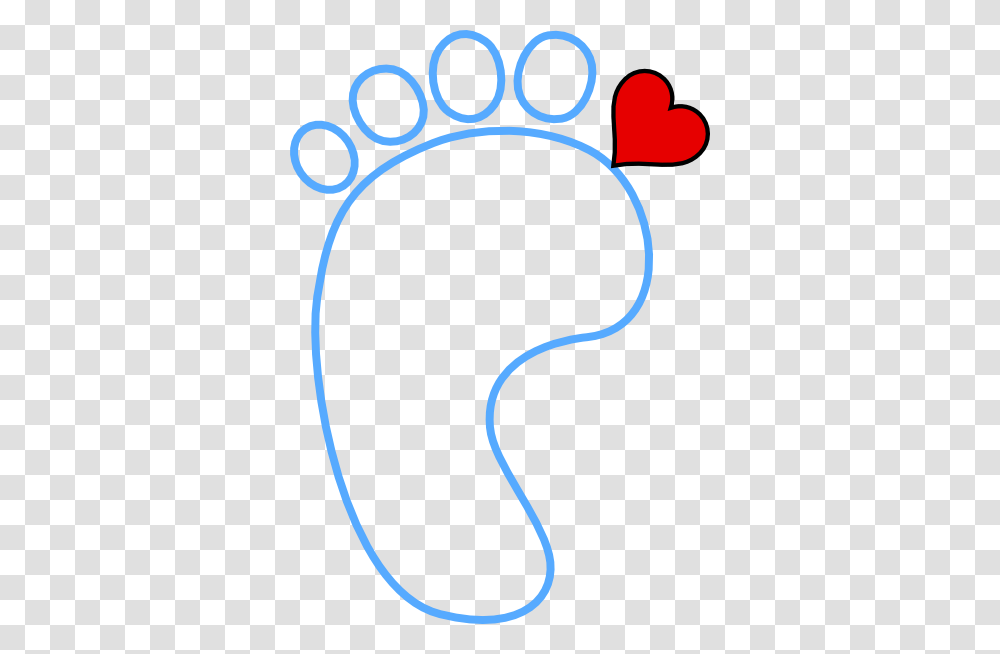 Foot Heart Clip Art, Footprint Transparent Png