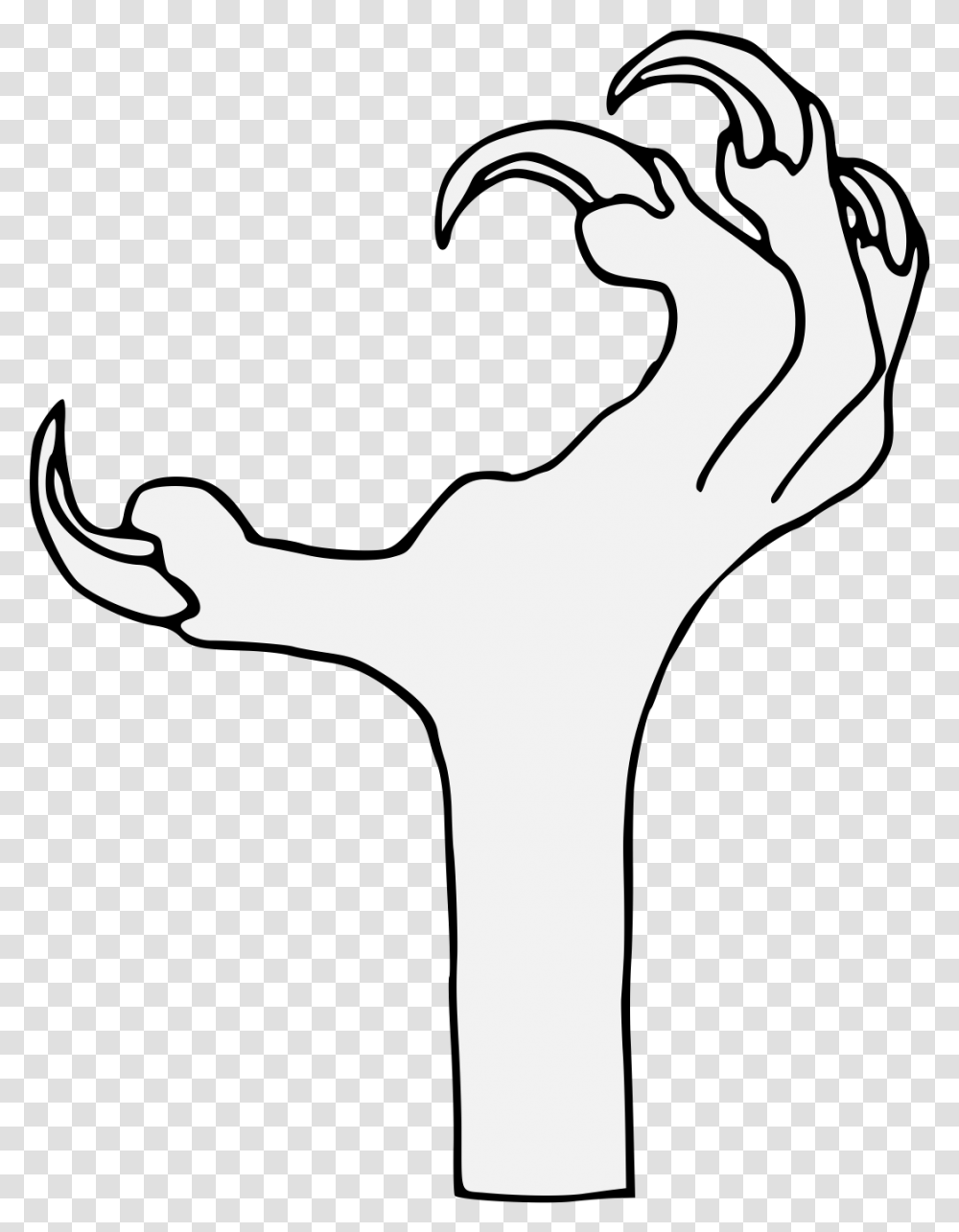 Foot Traceable Heraldic Art Bird Foot, Stencil, Hook, Hand, Claw Transparent Png