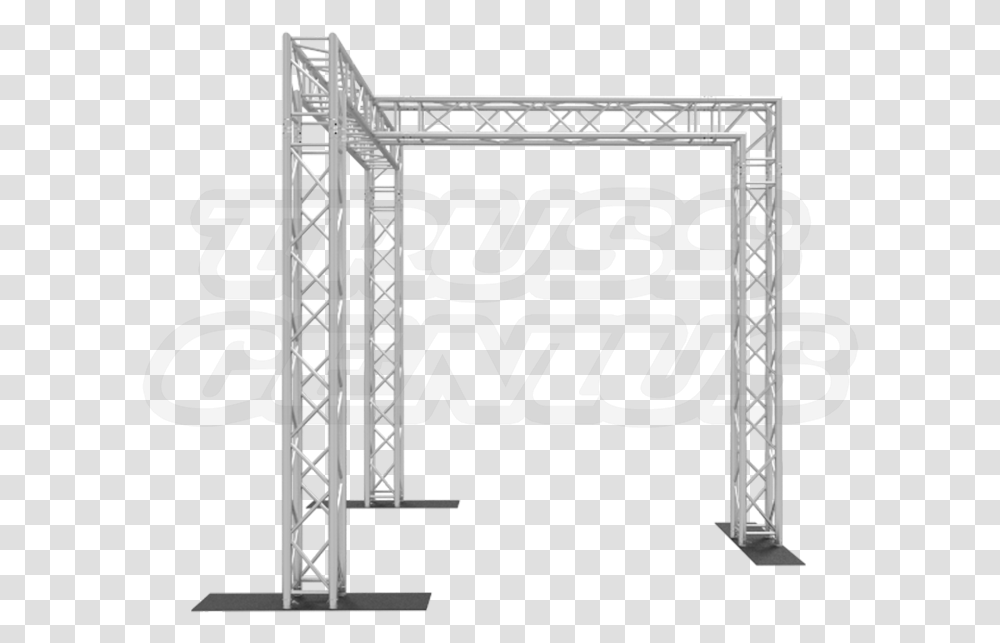Foot Truss Goal Post With 3 Legs And Center Beam Arch, Architecture, Building, Interior Design, Gate Transparent Png