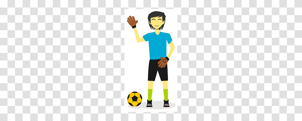 Football Standing, Person, Soccer Ball, People Transparent Png