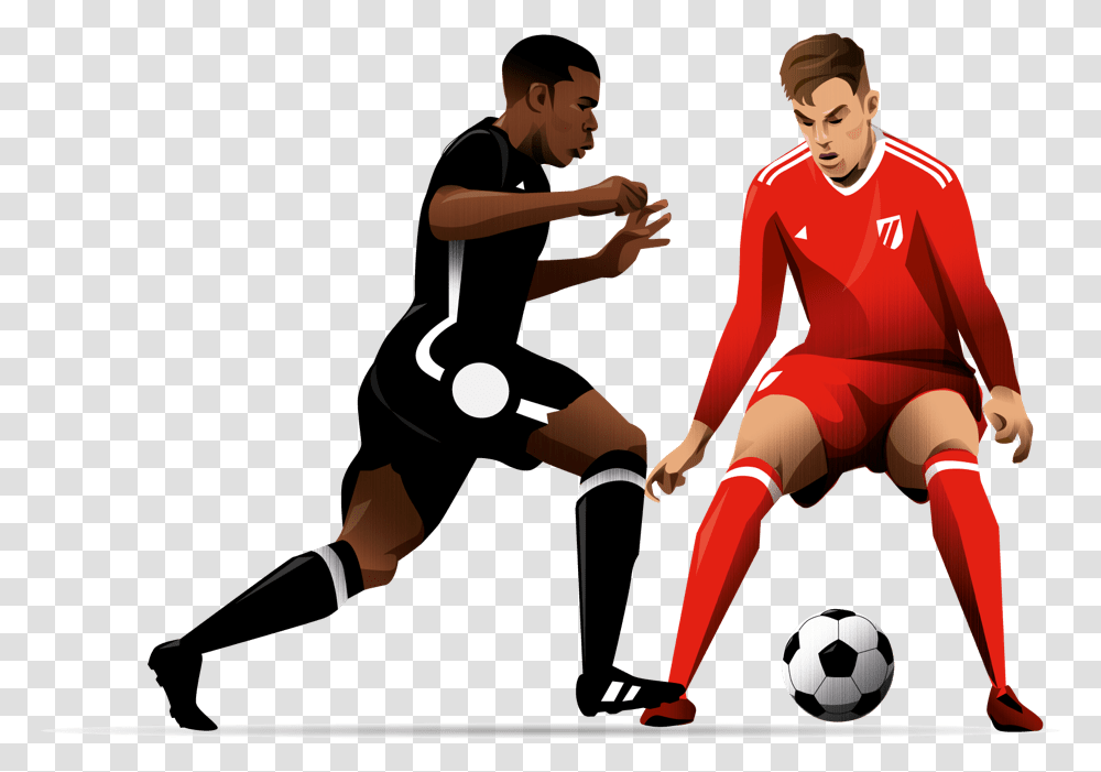 Football 2 Players, Person, Human, People, Team Sport Transparent Png