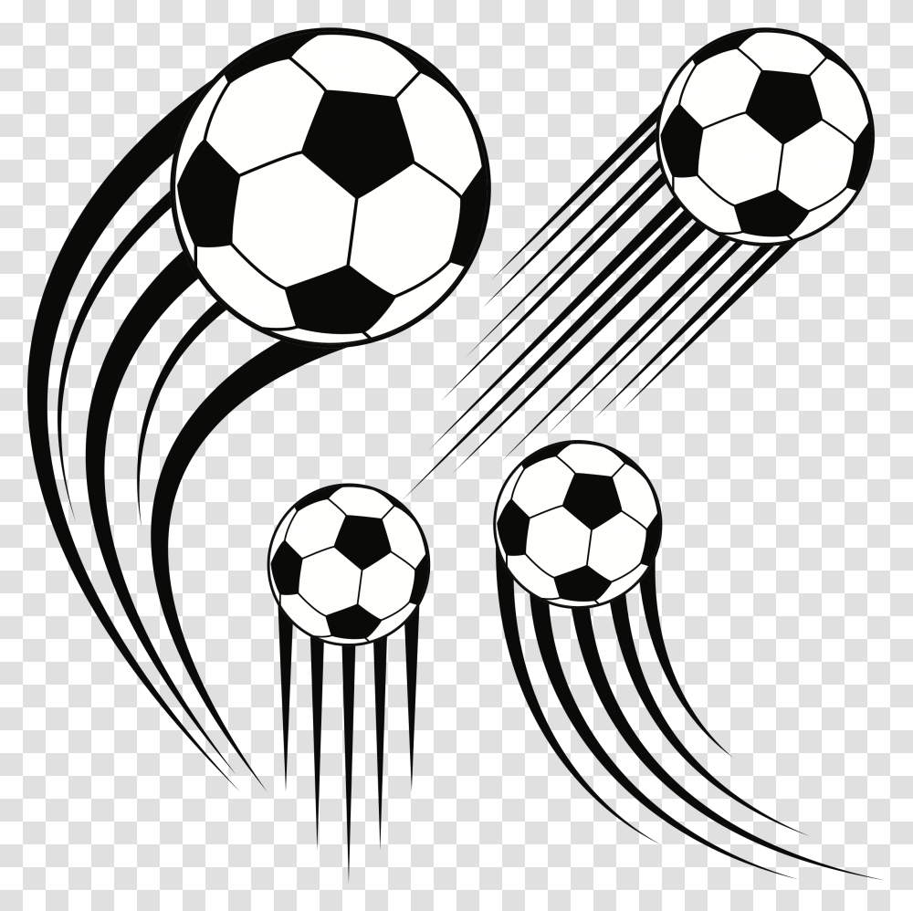 Football Ball Drawing Soccer Ball In Motion, Team Sport, Sports, Sphere, Kicking Transparent Png