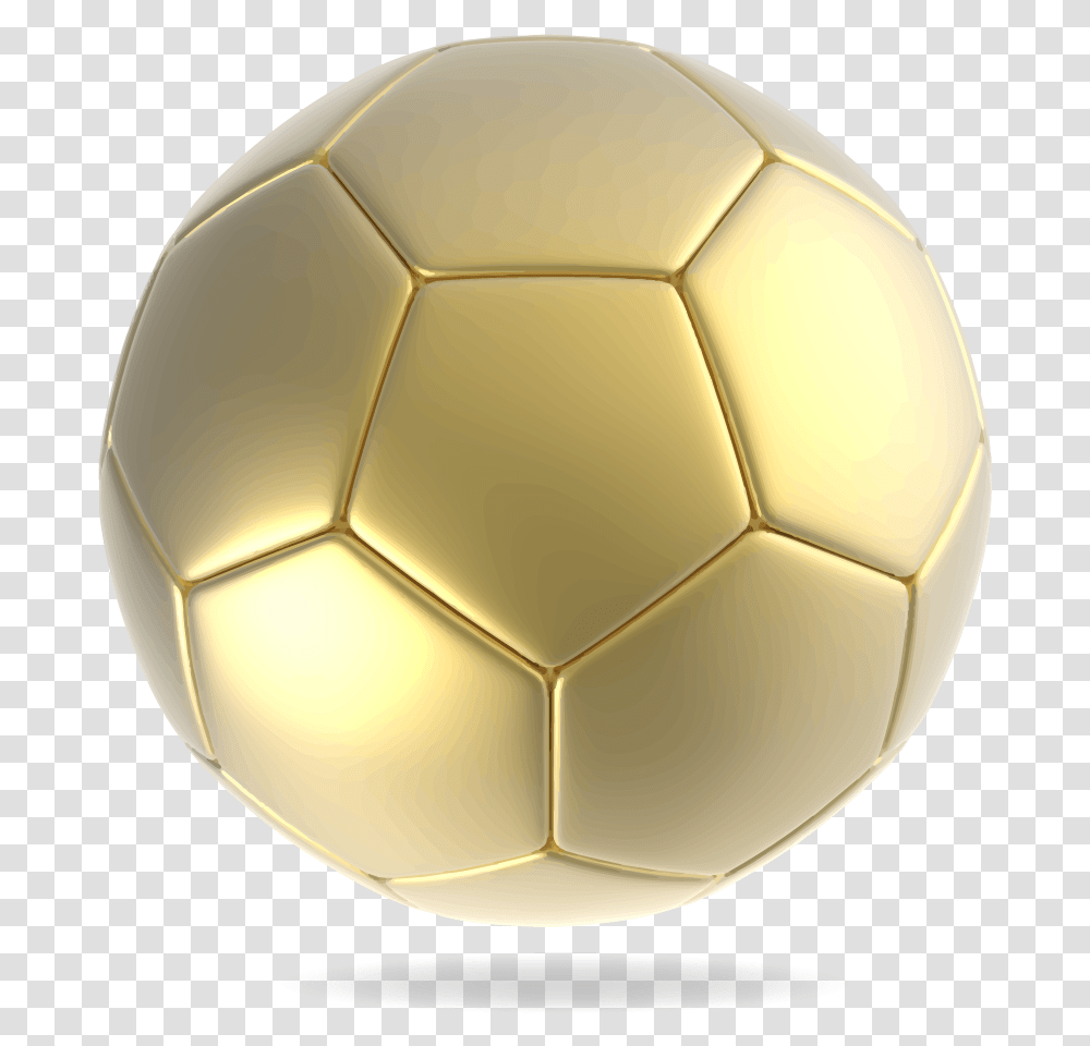 Football Ball Gold Soccer Ball, Team Sport, Sports Transparent Png