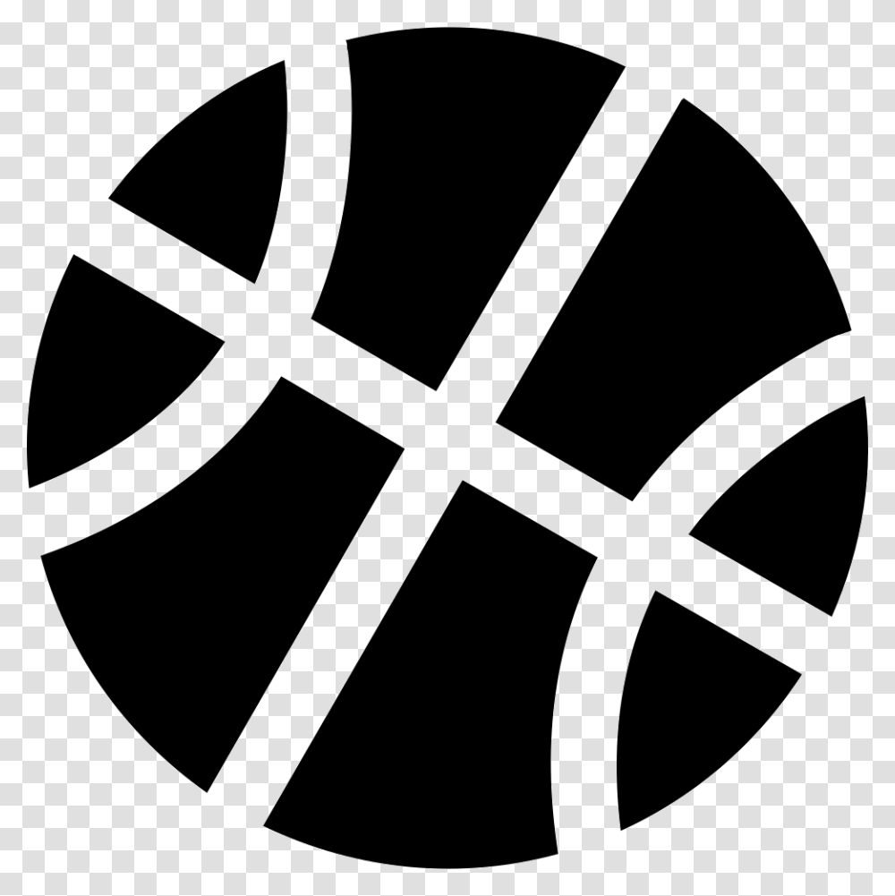 Football Basket Racing Club Luxembourg, Cross, Stencil, White Transparent Png