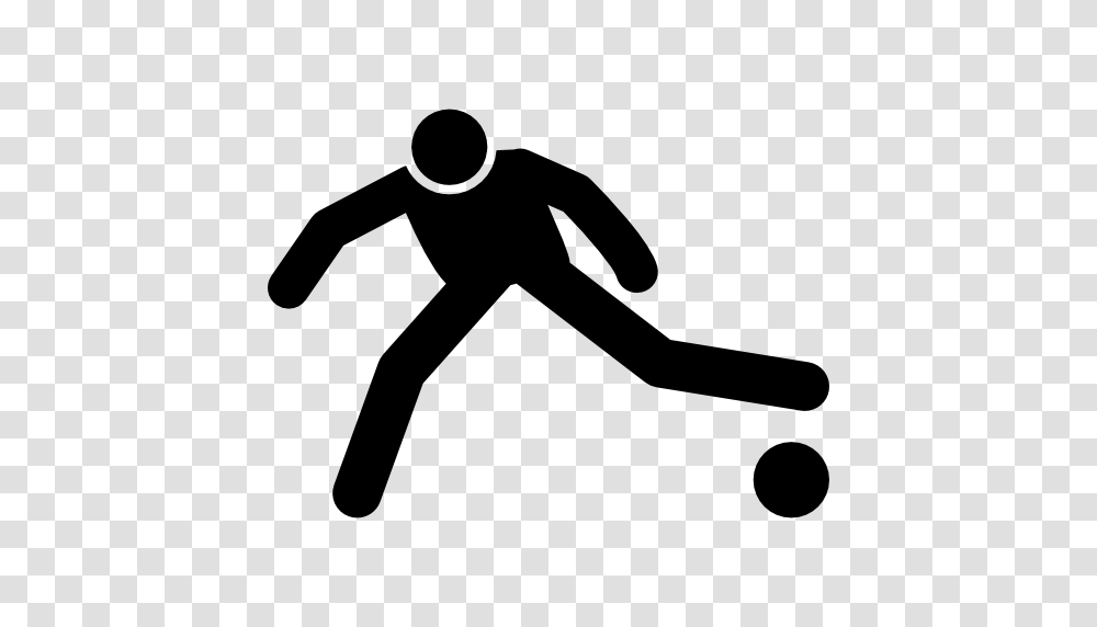 Football Black Icon, Person, Sport, Stencil, Curling Transparent Png