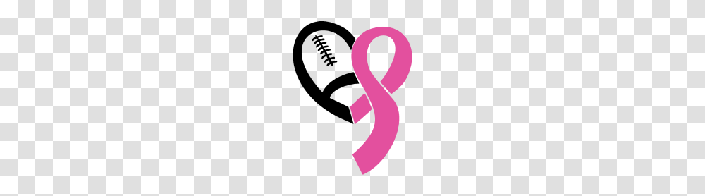 Football Breast Cancer Awareness Ribbon, Alphabet, Ampersand Transparent Png