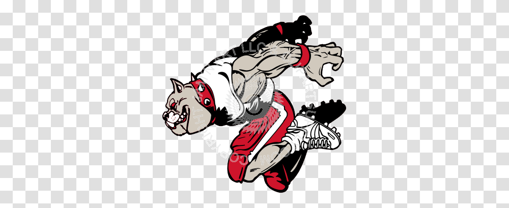 Football Bulldog Leaping, Person, People, Duel, Sport Transparent Png