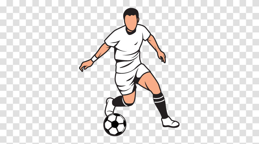 Football Clipart, Person, People, Team Sport, Kicking Transparent Png