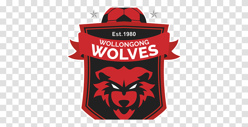 Football Club Wollongong Wolves Logo, Armor, Label, Text, Shield Transparent Png