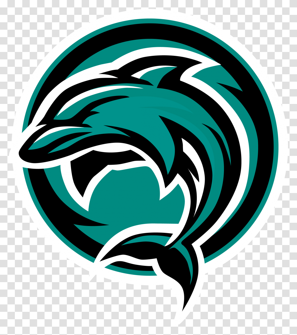 Football Dolphin Logo, Trademark, Stencil, Dragon Transparent Png