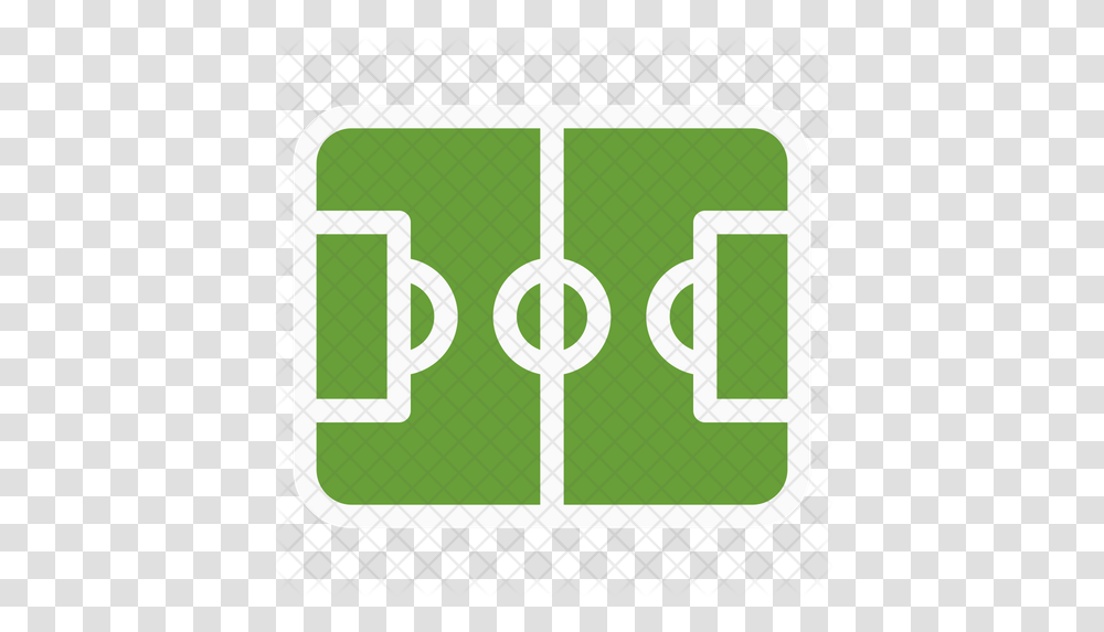Football Field Icon Of Flat Style Grass, Word, Text, Number, Symbol Transparent Png