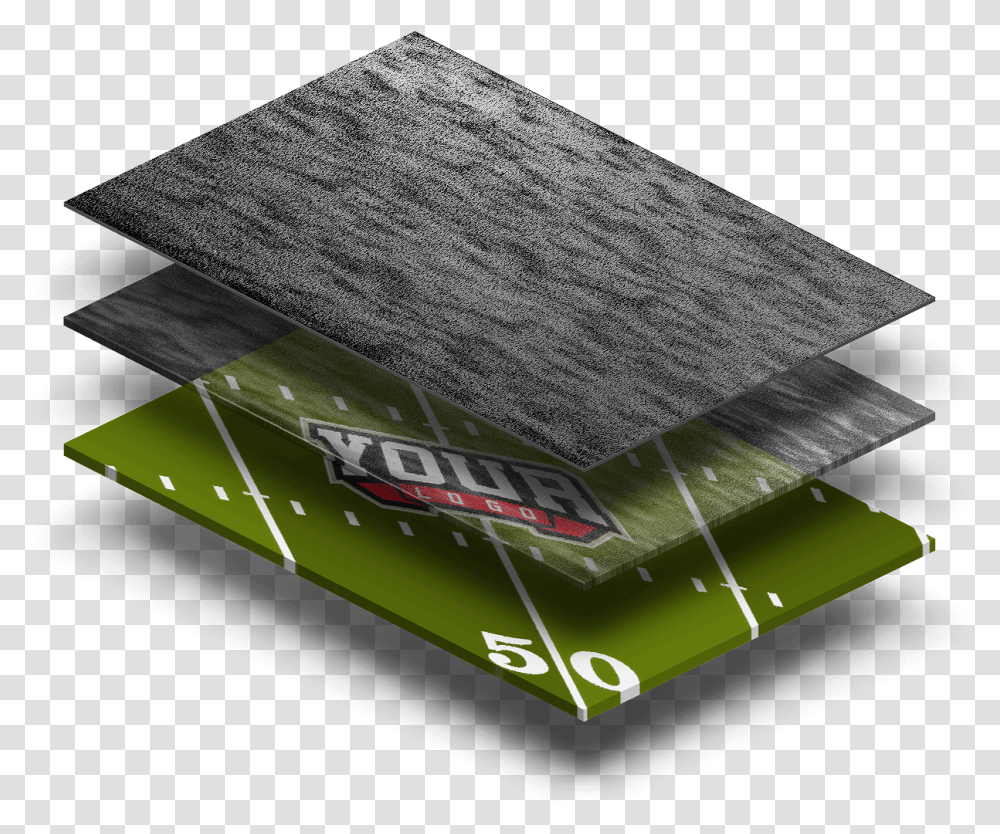 Football Field Photoshop Logo Mockup Software Multitouch Newspaper Presenter, Text, Rug, Mat, Plot Transparent Png