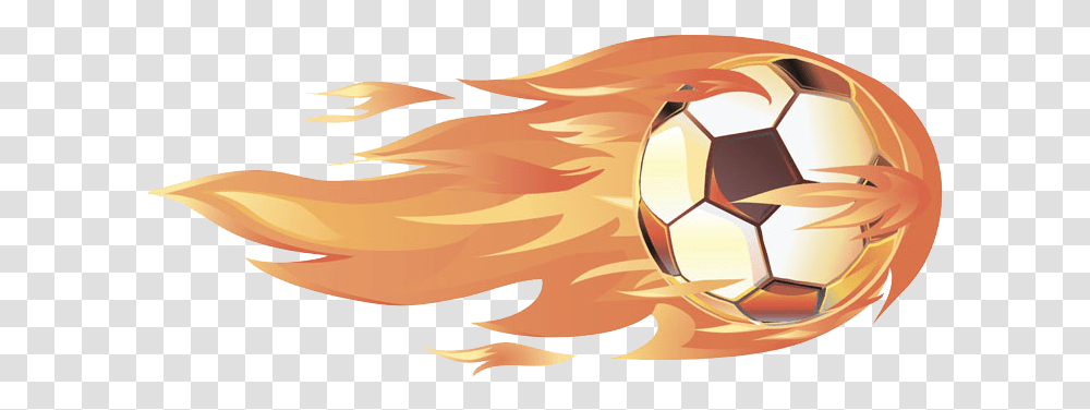 Football Fire Soccer Ball Cartoon Full Fire Soccer Ball, Team Sport, Animal, Bird, Outdoors Transparent Png