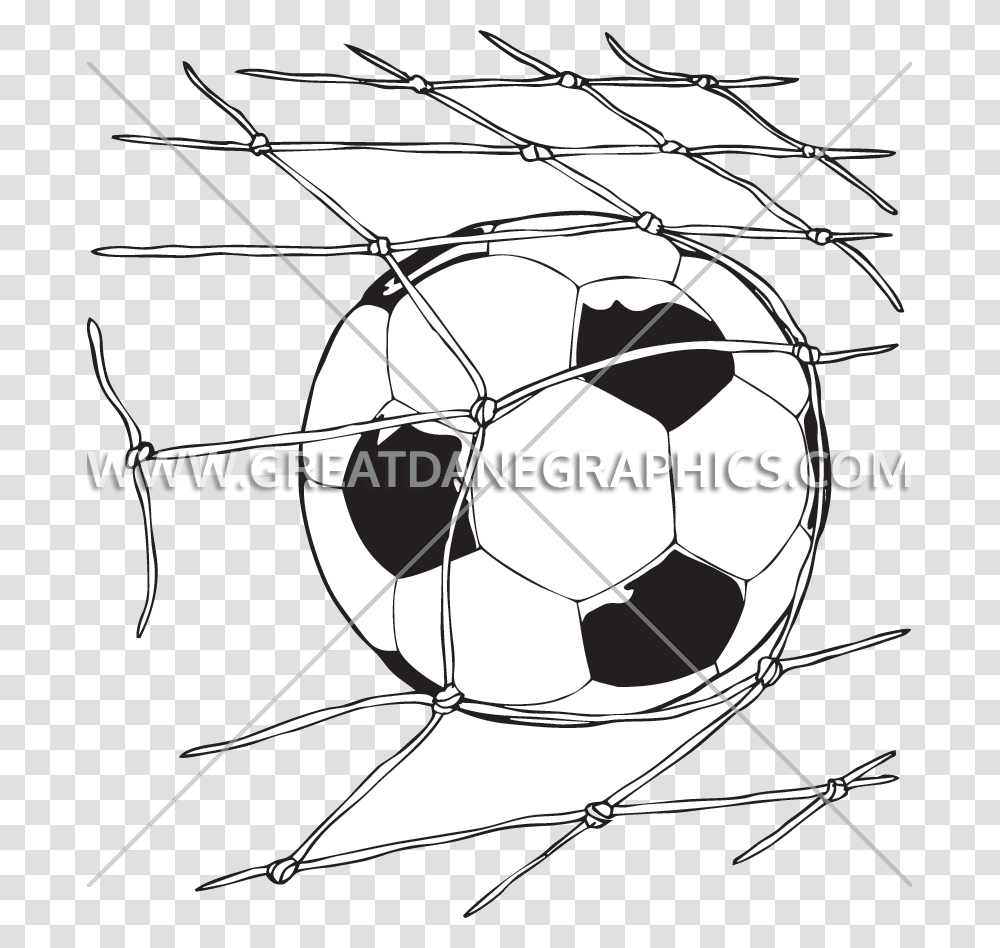Football Goals Clipart Clipart Black And White Download Football, Soccer Ball, Team Sport, Sports, Outdoors Transparent Png