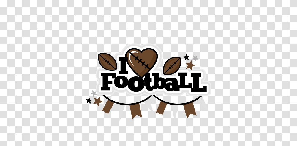 Football Heart Silhouette Clipart Football Title, Label, Text, Crowd, Symbol Transparent Png