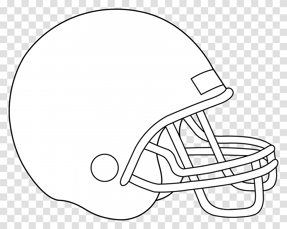 Football Helmet Clipart Outline Easy Drawing Football Helmet, Clothing, Apparel, Team Sport, Sports Transparent Png