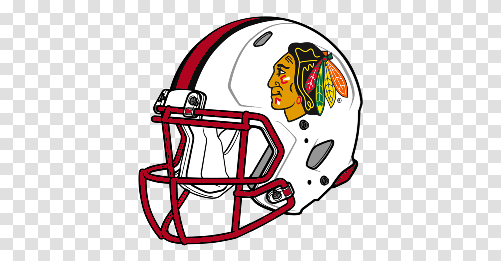 Football Helmet Image Fathead Chicago Blackhawks Logo Chicago Blackhawks, Clothing, Apparel, American Football, Team Sport Transparent Png