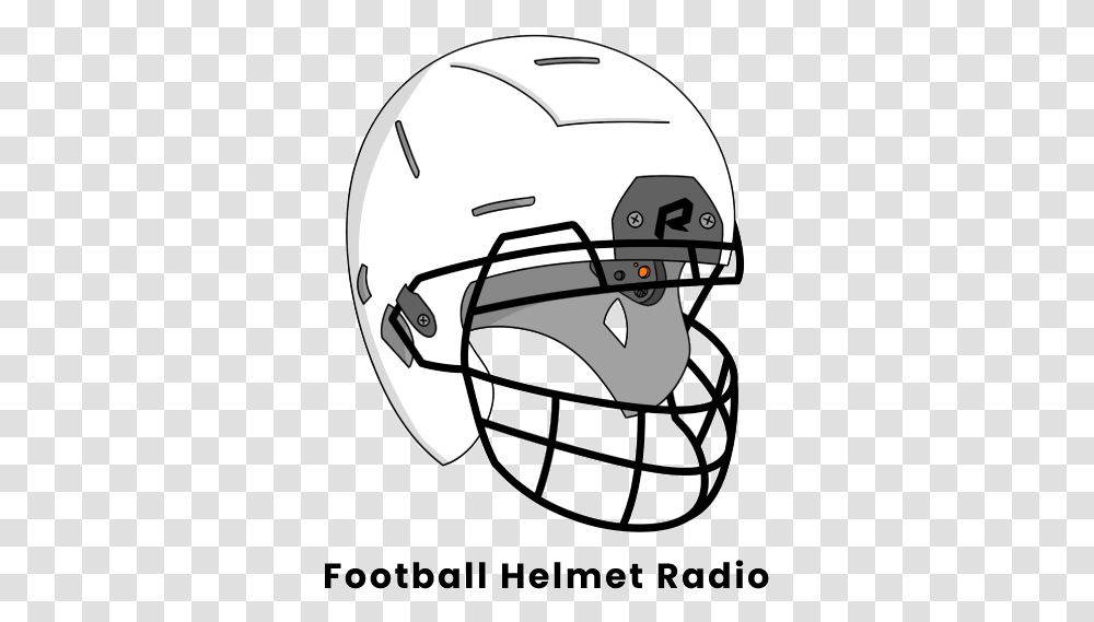 Football Helmet Radio Sketch, Apparel, American Football, Team Sport Transparent Png